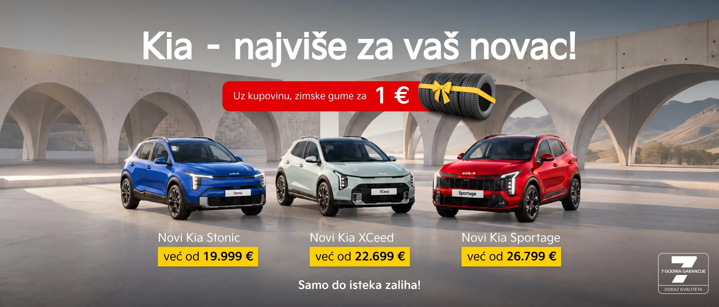 Kia akcija – zimske gume za 1 €